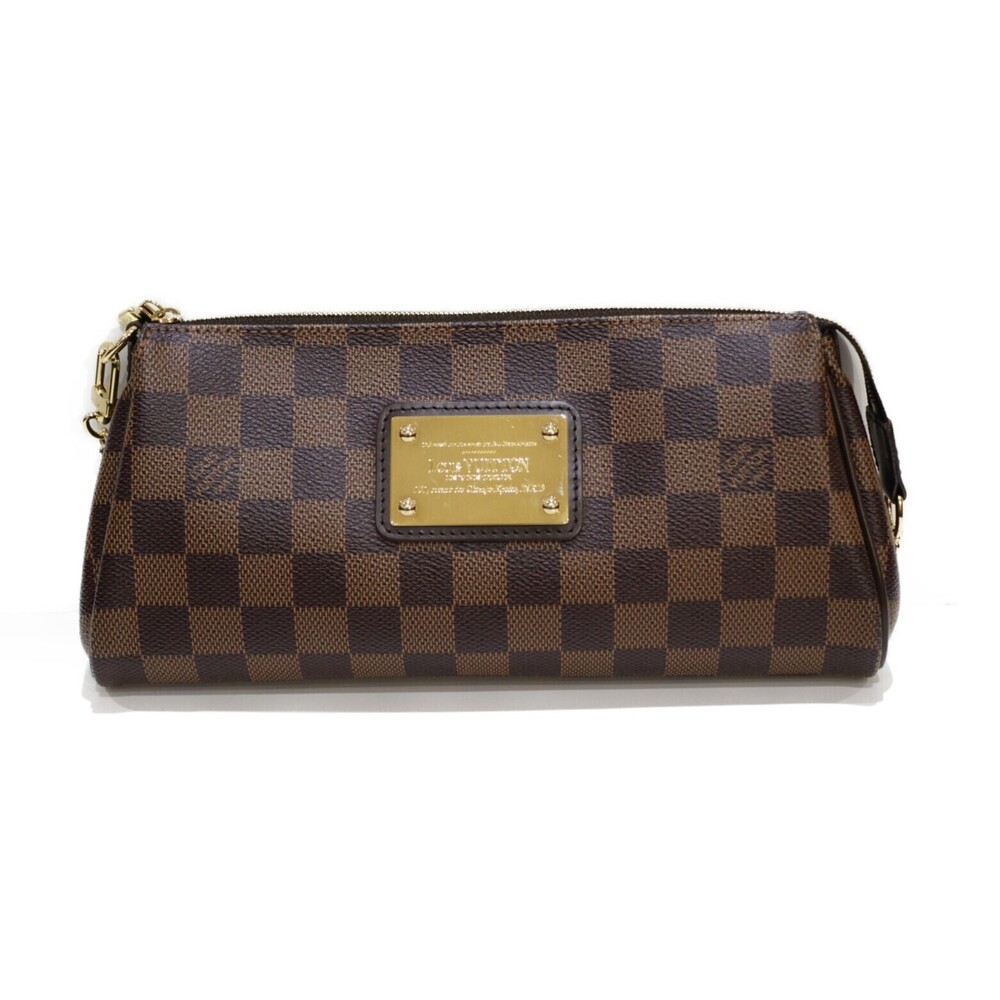 Louis Vuitton Red Brown Eva Shoulder LV Bag Damier